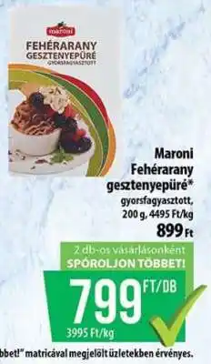 Coop Maroni Fehérarany gesztenyepüré ajánlat