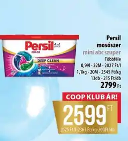 Coop Persil mosószer mini abc szuper ajánlat