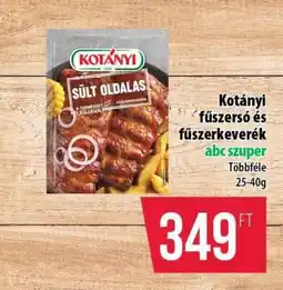 Coop Kotányi fűszersó és fűszerkeverék ajánlat
