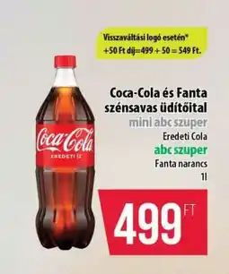 Coop Coca Cola és Fanta szénsavas üdítőital ajánlat