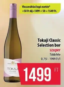 Coop Tokaji Classic Selection bor ajánlat