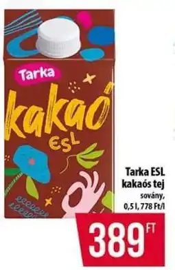 Coop Tarka ESL kakaós tej ajánlat