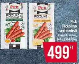 Coop Pick Pickolino sertésvirsli ajánlat