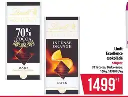 Coop Lindt Excellence Csokoládé ajánlat