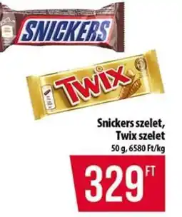 Coop Snickers szelet, Twix szelet ajánlat