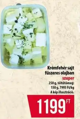 Coop Krémfehér sajt fűszeres olajban ajánlat