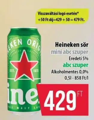 Coop Heineken sör ajánlat