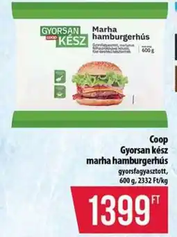 Coop Coop Gyorsan kész marha hamburgerhús ajánlat