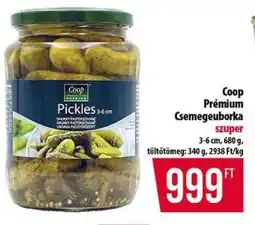Coop Coop Prémium csemegeuborka ajánlat