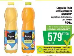 Coop Cappy Ice Fruit szénsavmentes üdítőital ajánlat