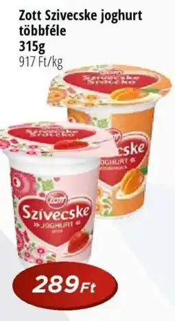 Real Zott Szivecske joghurt többféle ajánlat