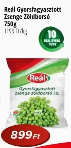 Real Reál Gyorsfagyasztott Zsenge Zöldborsó ajánlat