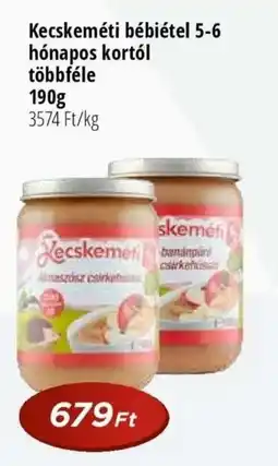 Real Kecskeméti bébiétel 5-6 hónapos kortól ajánlat