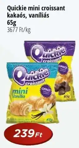 Real Quickie mini croissant kakaós, vaníliás ajánlat