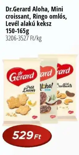 Real Dr.Gerard Aloha, Mini croissant, Ringo omlós, Levél alakú keksz ajánlat
