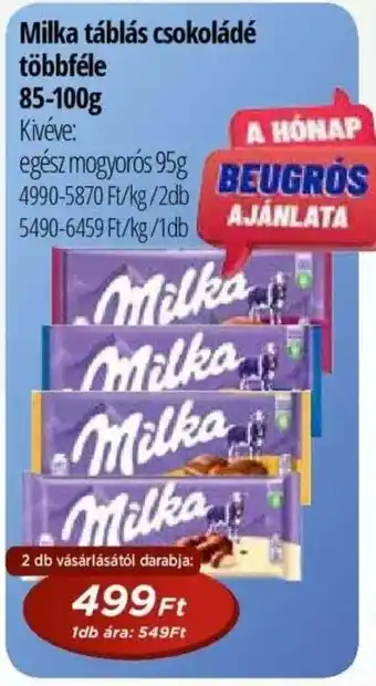 Real Milka táblás csokoládé ajánlat