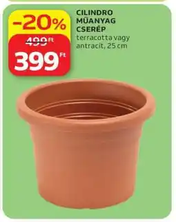 Auchan CILINDRO MŰANYAG CSERÉP ajánlat