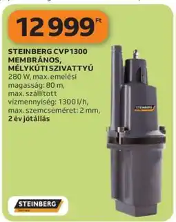 Auchan STEINBERG CVP1300 MEMBRÁNOS, MÉLYKÚTI SZIVATTYÚ ajánlat