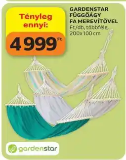 Auchan GARDENSTAR FÜGGŐÁGY FA MEREVÍTŐVEL ajánlat