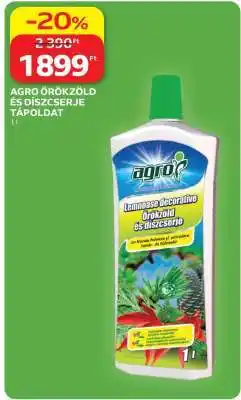 Auchan AGRO ÖRÖKZÖLD ÉS DÍSZCSERJE TÁPOLDAT ajánlat