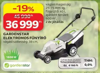 GARDENSTAR ELEKTROMOS FŰNYÍRÓ