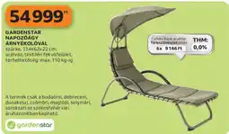 Auchan GARDENSTAR napozóágy árnyékolóval ajánlat