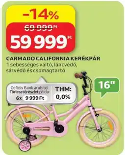Auchan CARMADO CALIFORNIA KERÉKPÁR ajánlat