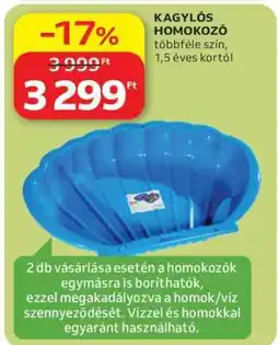Auchan Kagylós Homokozó ajánlat
