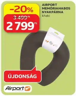 Auchan AIRPORT MEMÓRIAHABOS NYAKPÁRNA ajánlat