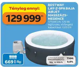 Auchan BESTWAY LAY-Z-SPA BAJA AIRJET MASSZÁZS-MEDENCE ajánlat