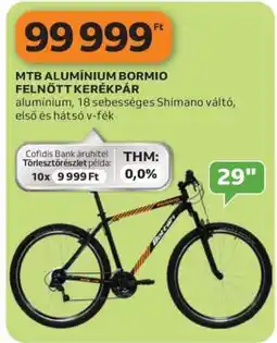 Auchan MTB ALUMÍNIUM BORMIO FELNŐTT KERÉKPÁR ajánlat