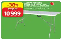 Auchan AUCHAN KEDVENC ÖSSZECSUKHATÓ ASZTAL ajánlat