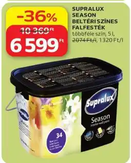 Auchan SUPRALUX SEASON BELTÉRSZÍNES FALFESTÉK ajánlat