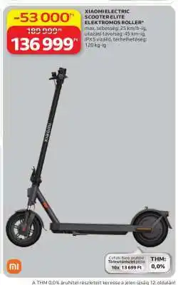 Auchan XIAOMI ELECTRIC SCOOTER ELITE ajánlat