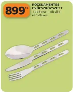 Auchan ROZSDAMENTES EVŐESZKÖZSZETT ajánlat