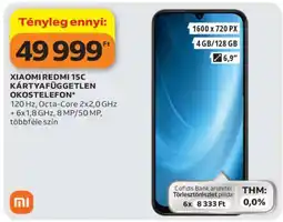 Auchan Xiaomi Redmi 15C Kártyafüggetlen Okostelefon ajánlat
