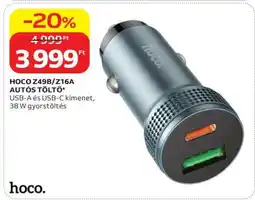 Auchan HOCO Z49B/Z16A AUTÓS TÖLTŐ ajánlat