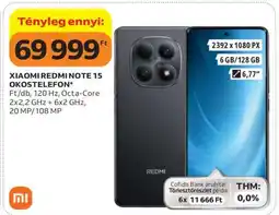 Auchan Xiaomi Redmi Note 15 Okostelefon ajánlat