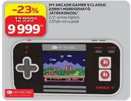 Auchan MY ARCADE GAMER V CLASSIC 220IN1 HORDOZHATÓ JÁTÉKKONZOL ajánlat