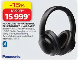 Auchan PANASONIC RB-HX330BDEK BLUETOOTH FEJHALLGATÓ ajánlat