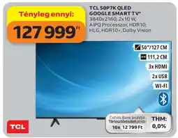 Auchan TCL 50P7K QLED GOOGLE SMART TV ajánlat