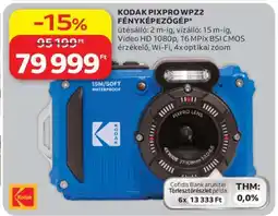 Auchan KODAK PIXPRO WPZ2 FÉNYKÉPEZŐGÉP ajánlat