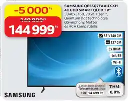Auchan SAMSUNG QE55Q7FAAUX XH 4K UHD SMART QLED TV ajánlat