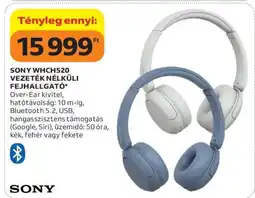Auchan SONY WHCH520 VEZETÉK NÉLKÜLI FEJHALLGATÓ ajánlat