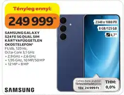 Auchan SAMSUNG GALAXY S24 FE 5G DUAL SIM KÁRTYAFÜGGETLEN OKOSTELEFON ajánlat