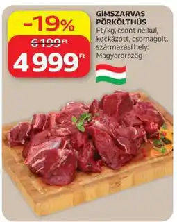 Auchan Gímszarvas pörkölt hús ajánlat