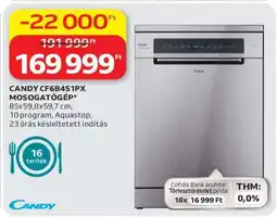 Auchan CANDY CF6B4S1PX MOSOGATÓGÉP ajánlat