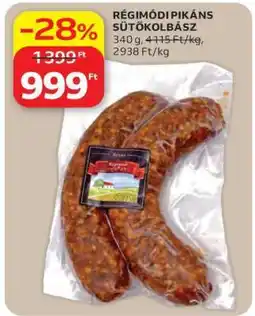 Auchan Régimódi Pikáns Sütőkolbász ajánlat