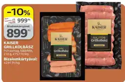 Auchan Kaiser grillkolbász ajánlat