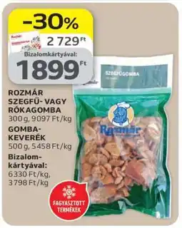Auchan ROZMÁR SZEGFŰ- VAGY RÓKAGOMBA ajánlat